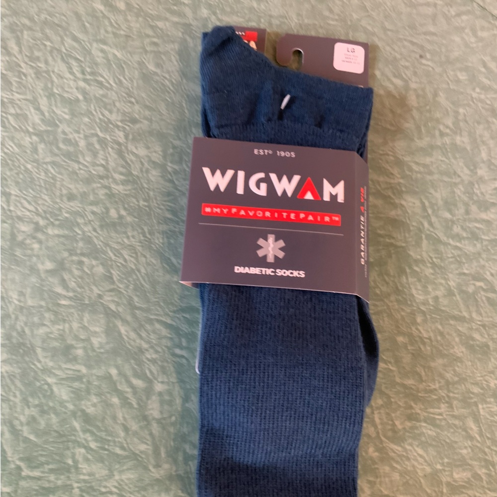 LG Wigwam Diabetic Socks in Blue